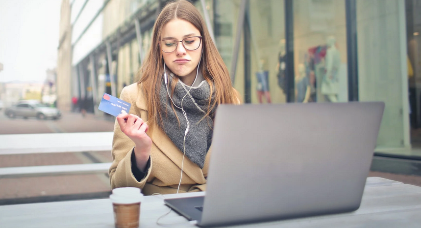 woman with laptop
